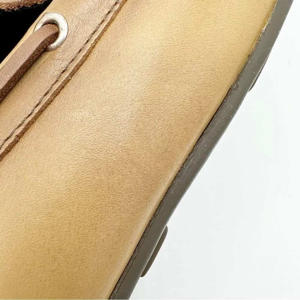 MJNY Marc Joseph Tan Plain Slip-On Driving‎ Moccasin Sz 10